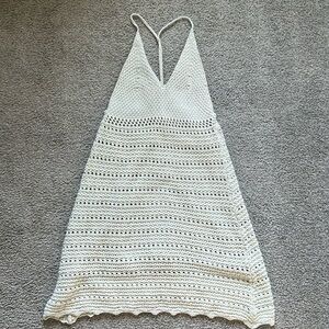 Lined crochet dress